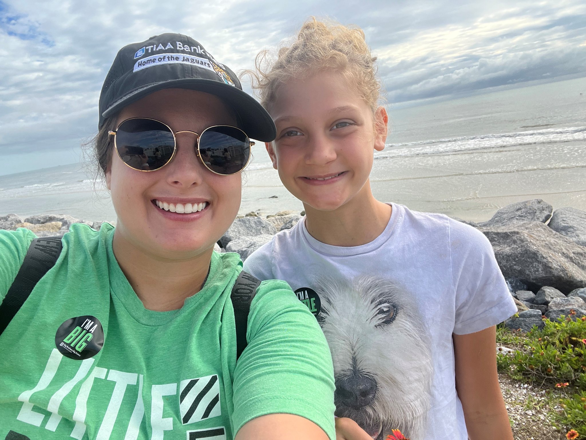 Ally Capriotti and Abby representing Big Brothers Big Sisters